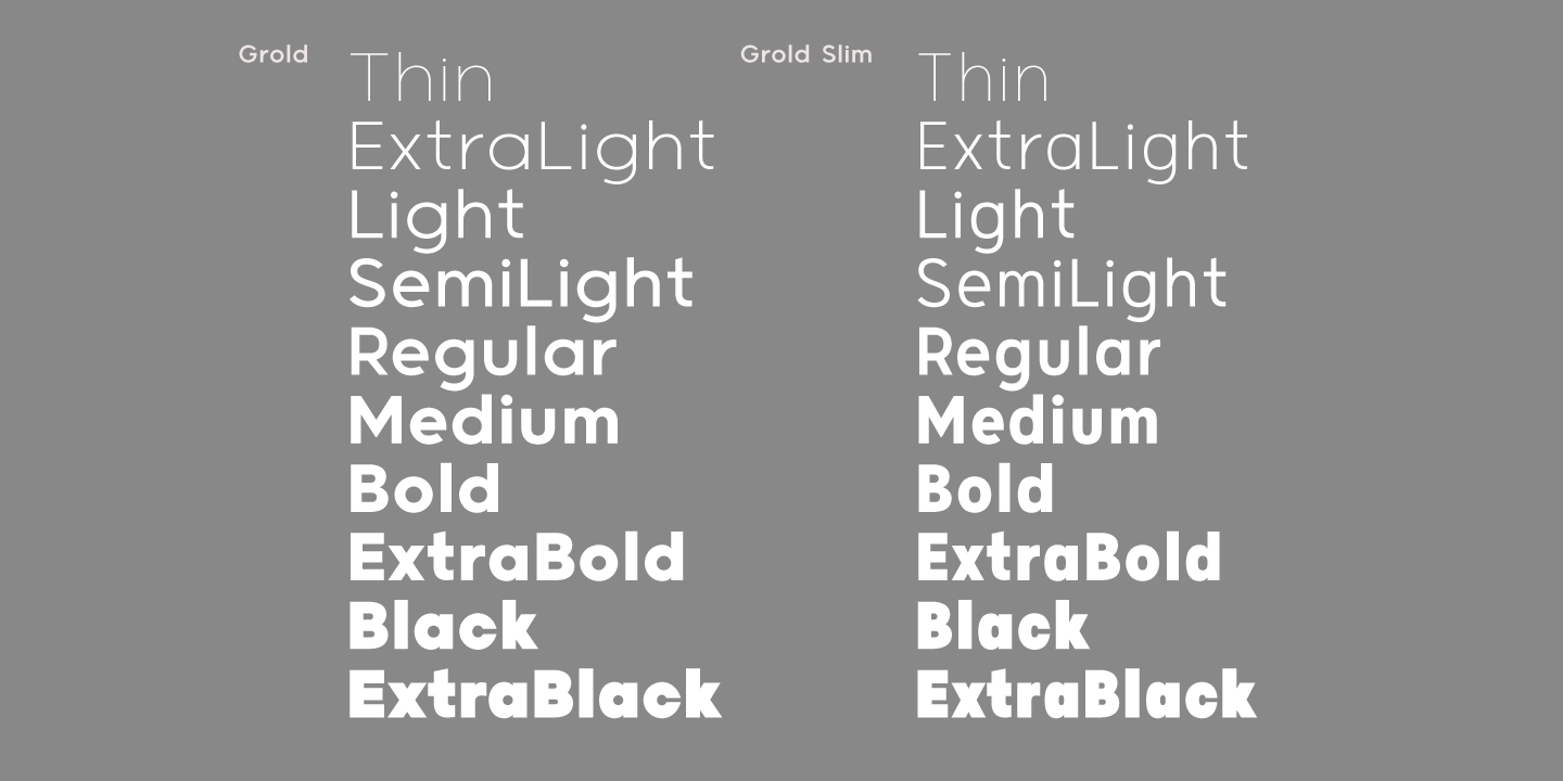 Example font Grold #6